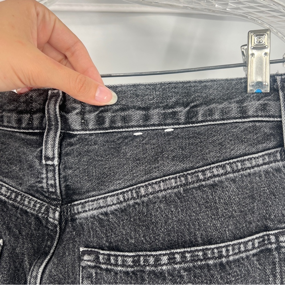 AGOLDE Kelly Black Straight Leg High Waist Classic Designer Denim Jeans 29 - Picture 7 of 10